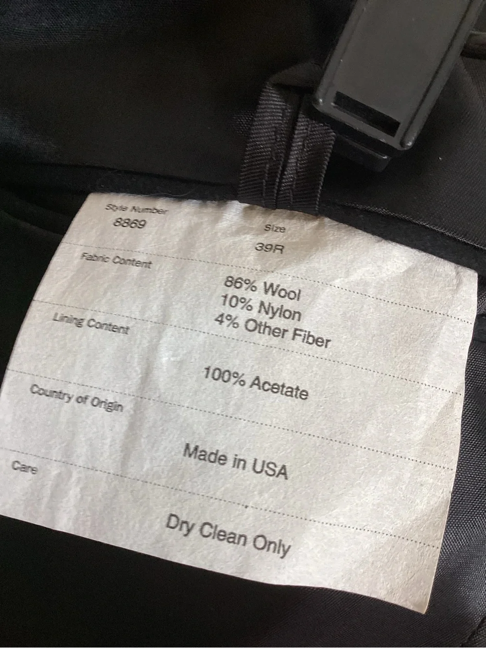 J. Crew black wool